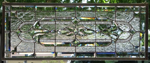 Stained glass transom window - stained,
