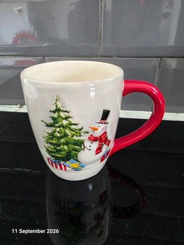Festive christmas snowman mug - snowman,
