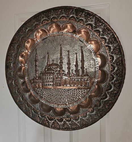 Large copper plate wall - large,