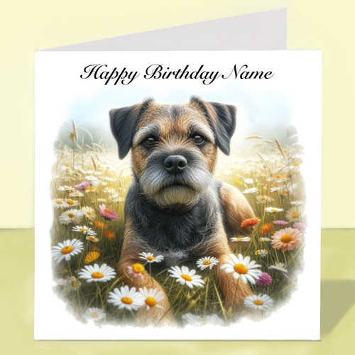 Personalised border terrier - border,