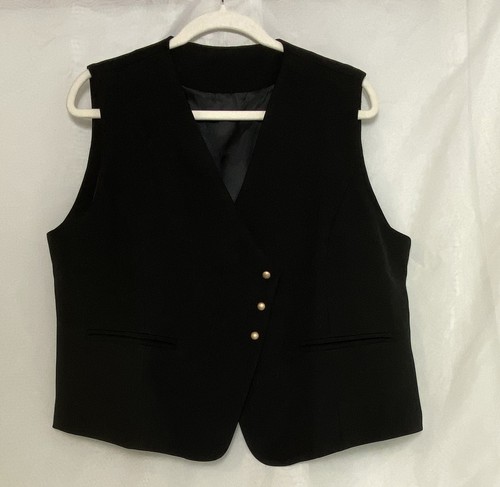 Black sleeveless vest with - vest,