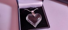 Lalique large clear heart - lalique,