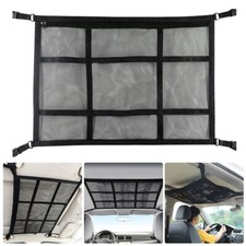 Portable Car Ceiling Storage Net Car Roof Cargo Net Mesh Storage Bag Campervan