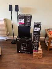 Cambridge audio x4 of speaker stands (Stands only, speakers for illustration).