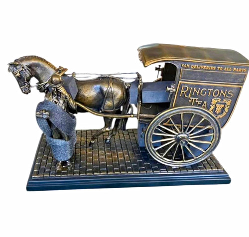 Ringtons horse cart bronze - ringtons,