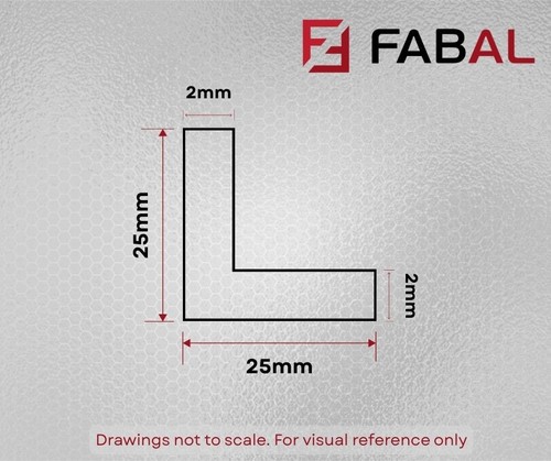 Aluminium angle metric equal - metric,