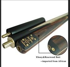 57inch Snooker Cue Stick 18oz 3/4 Jointed Pool Cue with Extension & Cue Case