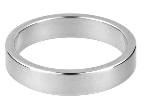 Platinum flat shape wedding - platinum,