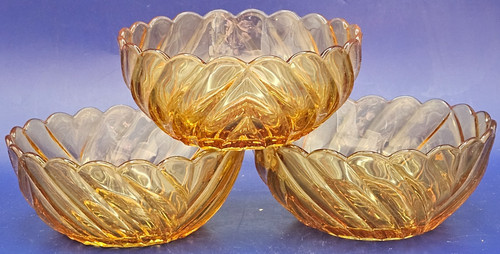 Vintage amber glass - vintage, dessert