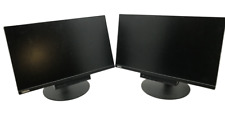 Job lot 2x Lenovo 22" Monitor Full HD 1080p IPS LED 60Hz 16:9 Display Port,USB-B