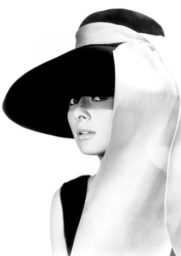 Audrey hepburn monochrome - audrey,