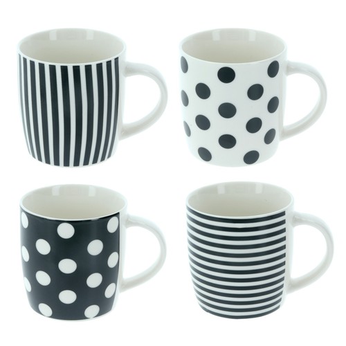 Coffee mugs stoneware polka - mugs,
