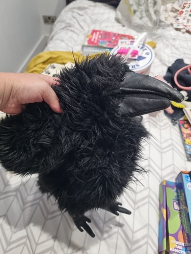 Folkmanis raven hand puppet - hand,