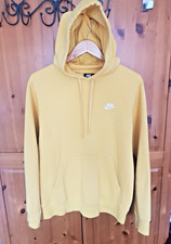 Yellow Nike Cotton Hoodie, Sweatshirt BNWOT with drawstring & front pocket SZ S