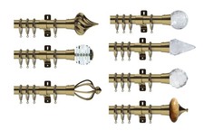 Curtain Pole, Antique Brass