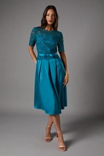 Coast Teal Midi Dress Womens