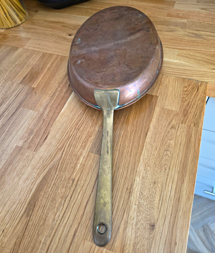 Vintage copper round fish - vintage,