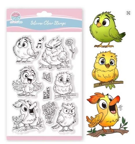 Funny bird clear - funny, silicone