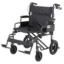 Heavy duty bariatric wheelchair extra wide 60 cm seat takes upto 28 stone users