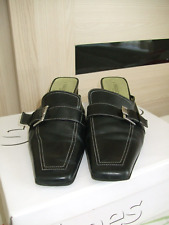 Ladies Sally O'Hara Backless Real Leather Shoes Size 7