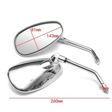 Pair Alu Chrome 10mm