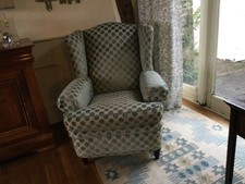 Wing Back Arm Chair Upholstery