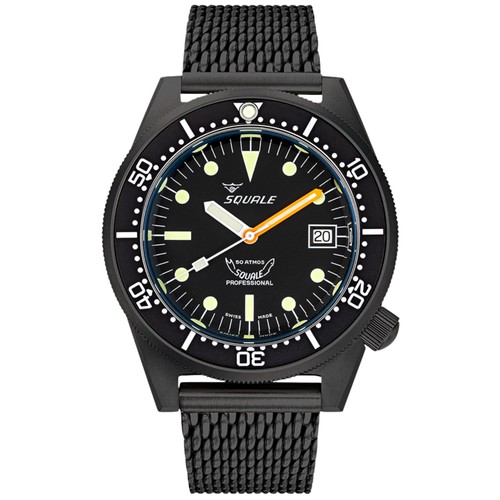 Squale 1521 dlc 42mm - squale, black
