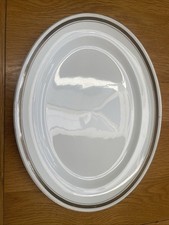Losol Ware Oval White And Gold Design Platter. Keeling &co Ltd, Burslem