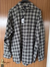 Viyella Men's Long Sleeve Check Shirt 17.5 Black Check New With Tags