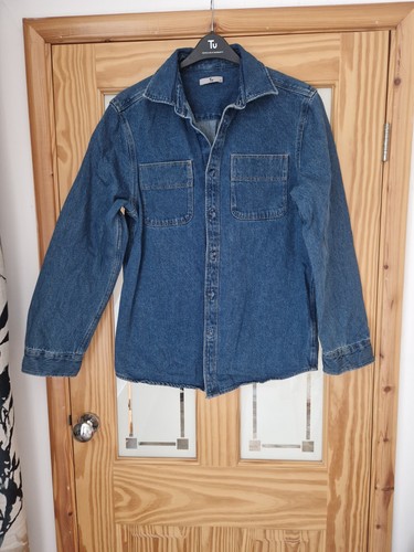Denim shirt jacket - denim, m