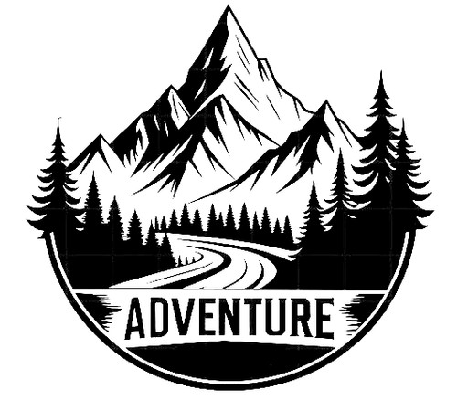 Large adventure sticker - large,