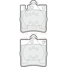 Brake pads set for mercedes - set,