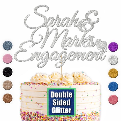 Engaged cake topper - we're,