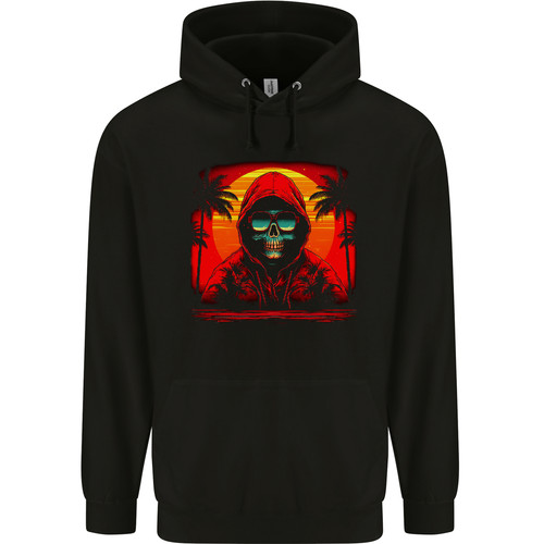 Retrowave skeleton with - a,