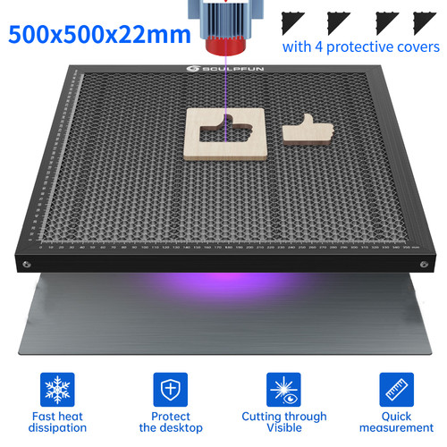 Honeycomb laser bed working - laser,