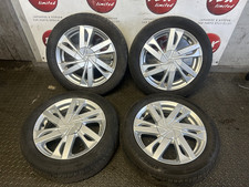 TOYOTA AYGO MK2 2014-2022 15" GENUINE ALLOY WHEELS SET 165/60/15 TYRES X4