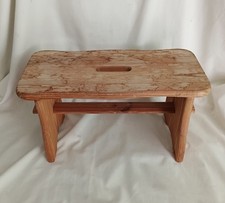 Vintage solid pine small - , step