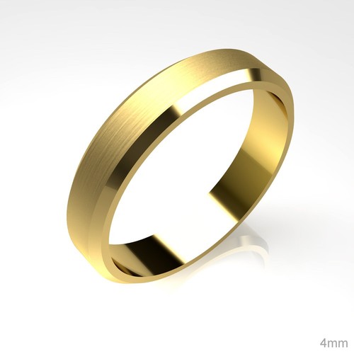 9ct yellow gold beveled - 9ct,