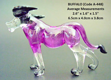Glass COW Purple Art Glass