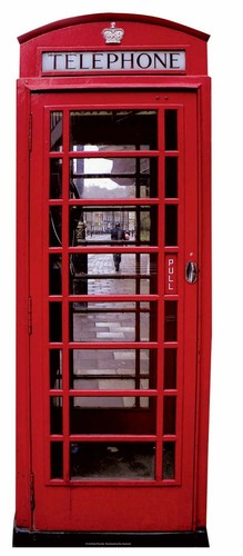 Classic red phone box lifesize - classic,
