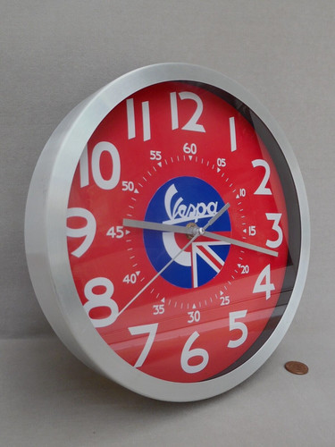 Mod style vespa wall - wall, clock