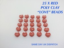 25 X RED “LOVE” HEART