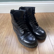 Dr. Martens Black Doc 1460 Lace-Up Boots Size UK 5