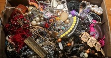 Mixed Tangled  Broken Costume Fashion Jewellery Job Lot Bundle  4kg +