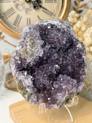 Amethyst geode cluster - geode,