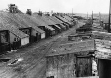 Derelict housing in Leamside