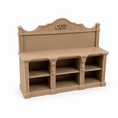 Miniature cafe counter compact - counter,