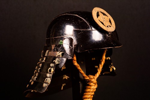Genuine antique samurai helmet - samurai,