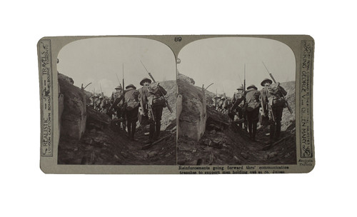 Ww1 stereoview reinforcements - ww1,