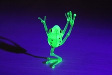 Uranium Glass Frog Hand-Blown